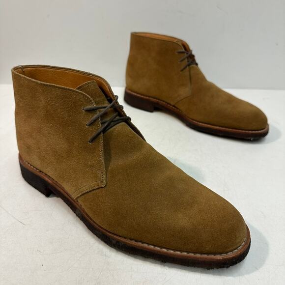 EUC Crockett & Jones x Barneys New York Chiltern Snuff Suede Chukka Boot US 8 D - Picture 4 of 10